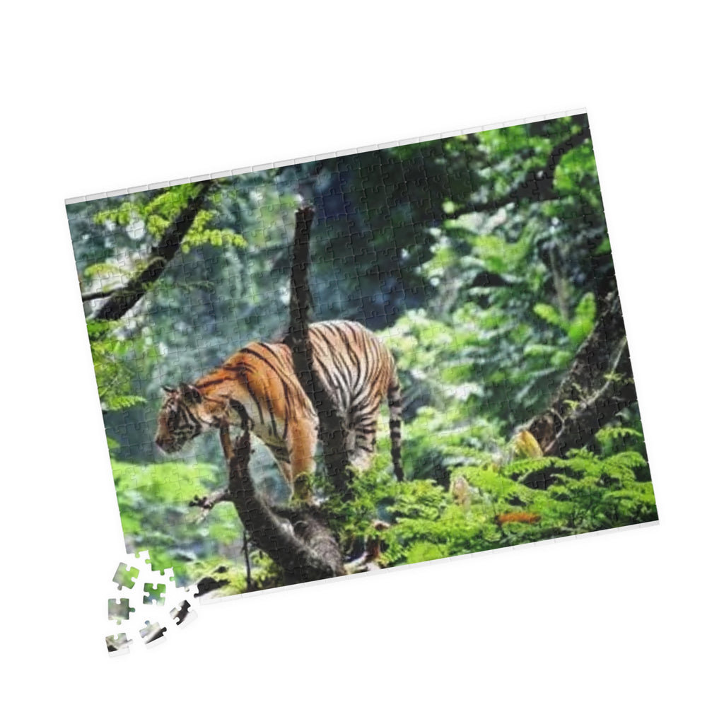 Tiger in Jungle Photo Puzzle — Wildlife Jigsaw for Adults & Kids (110,252,520- pcs)